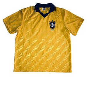 High 5 Sportswear Brasil Futbol Soccer Gold Jersey